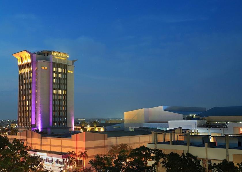 South Sumatra Palembang Front of property - evening/night