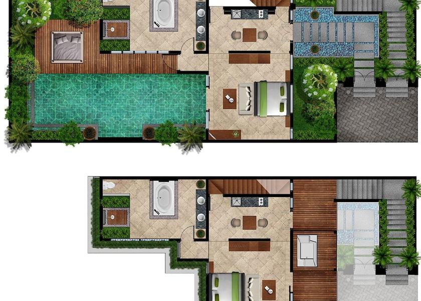 Bali Sukawati Room layout blue print