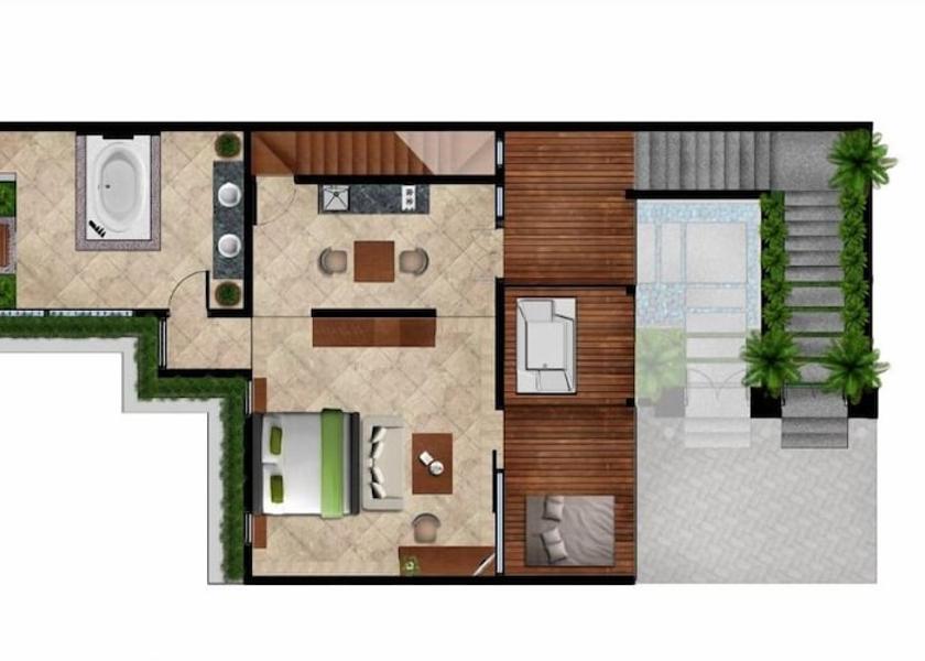 Bali Sukawati Room layout blue print