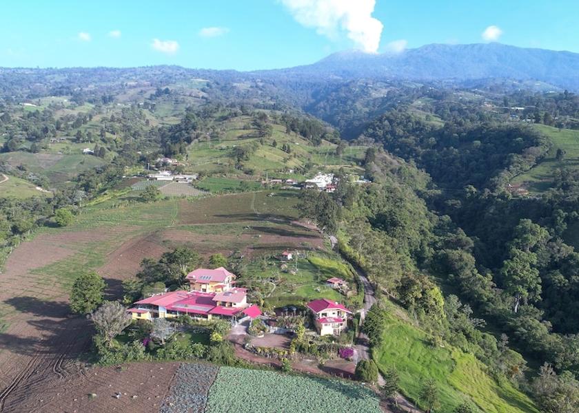Cartago Santa Cruz de Turrialba Aerial View