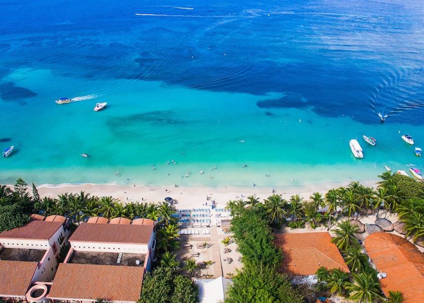 Bay Islands Roatan Aerial view