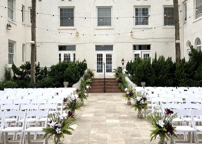 Florida Jacksonville Beach Outdoor banquet area
