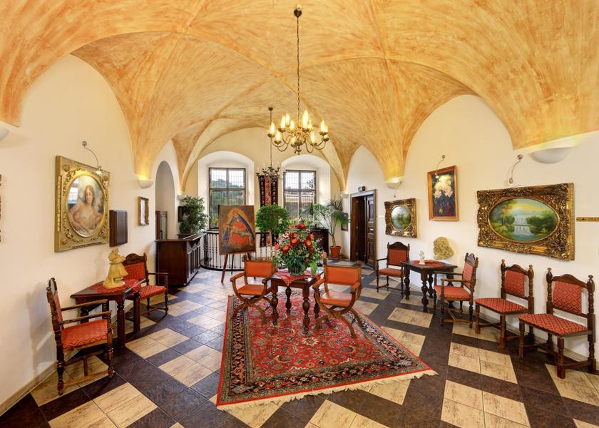 South Bohemia (region) Cesky Krumlov interior view