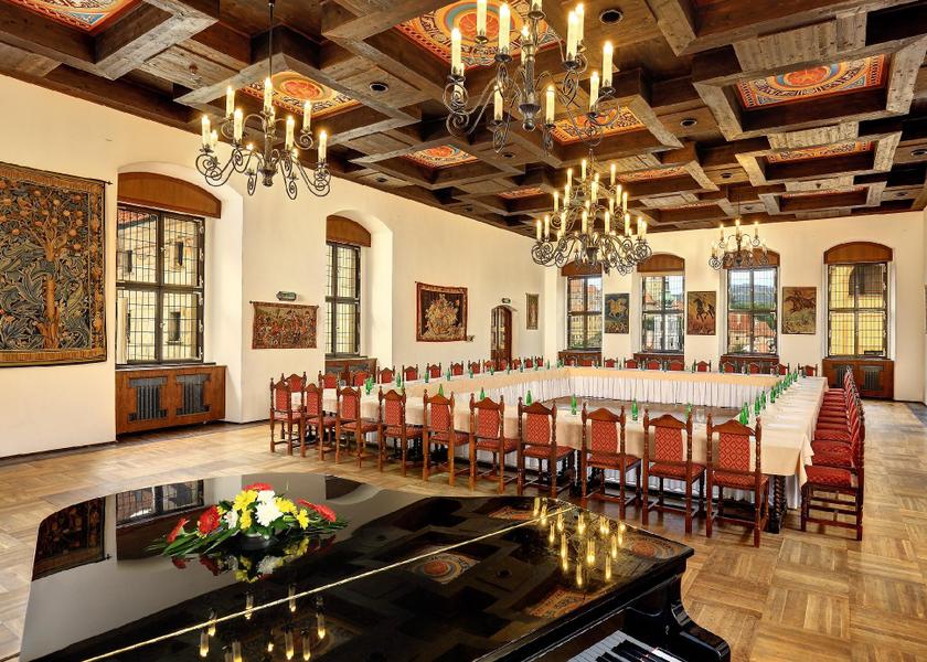 South Bohemia (region) Cesky Krumlov banquet hall