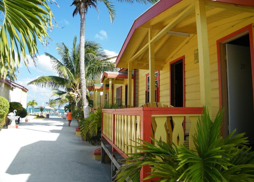 Belize Caye Caulker Garden view