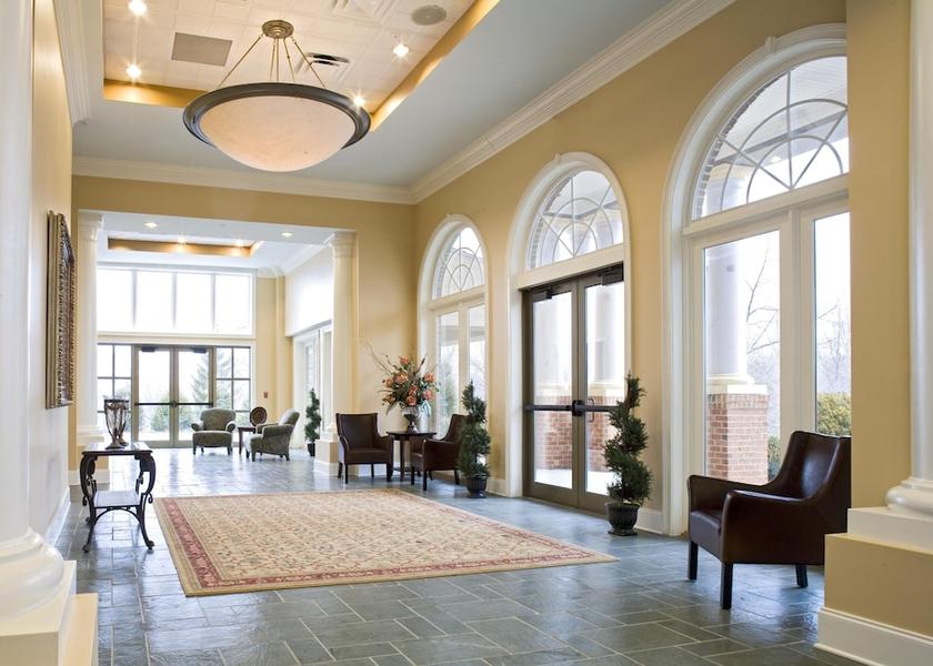 West Virginia Daniels Lobby sitting area