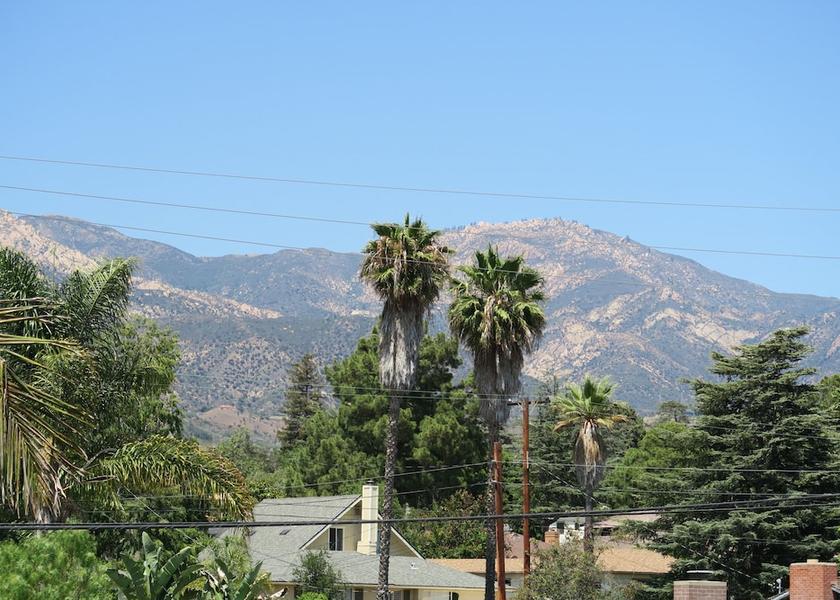 California Santa Barbara View from Property