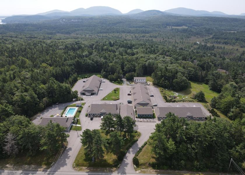 Maine Bar Harbor Aerial view