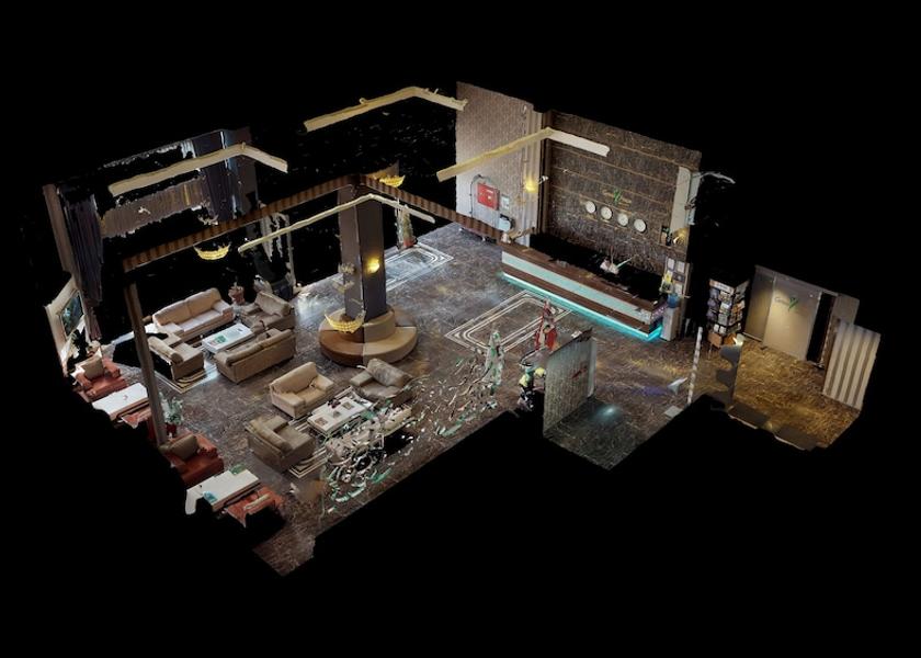 Room layout blue print