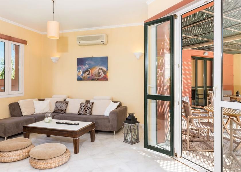 Crete Platanias Living Area