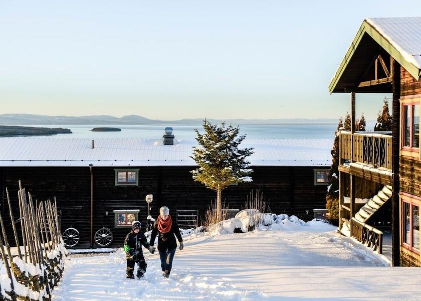 Dalarna County Tallberg Aerial view