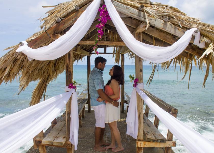 Tobago Crown Point Outdoor wedding area