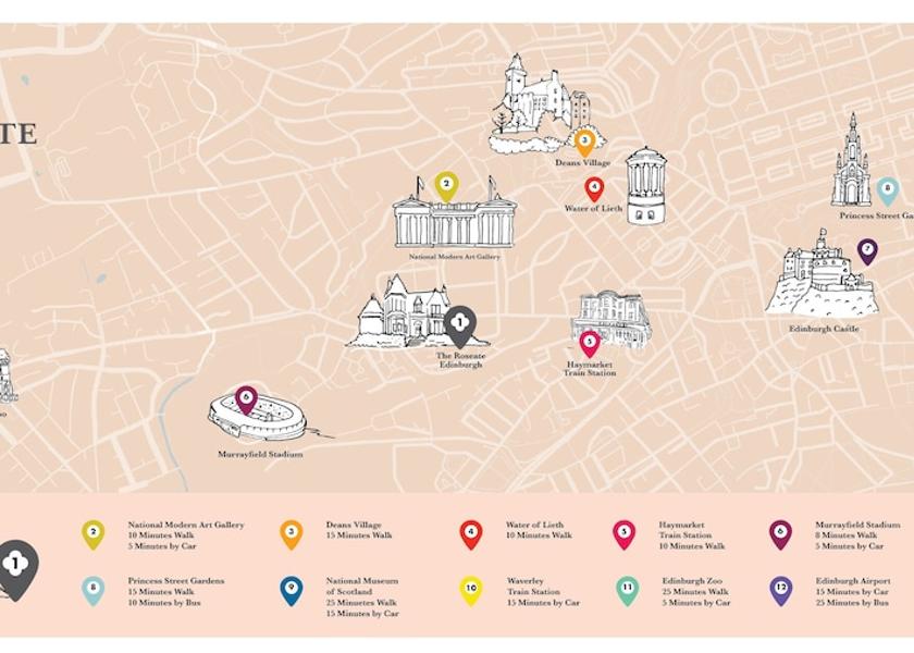 Scotland Edinburgh Property map