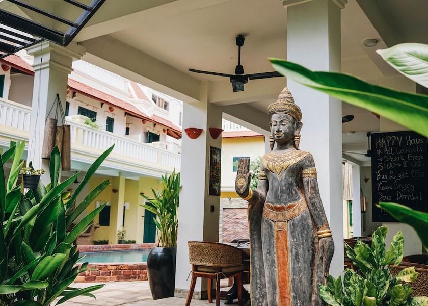 Outdoor banquet area