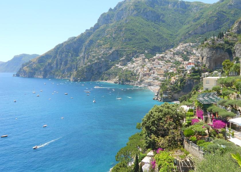 Campania Positano Aerial View