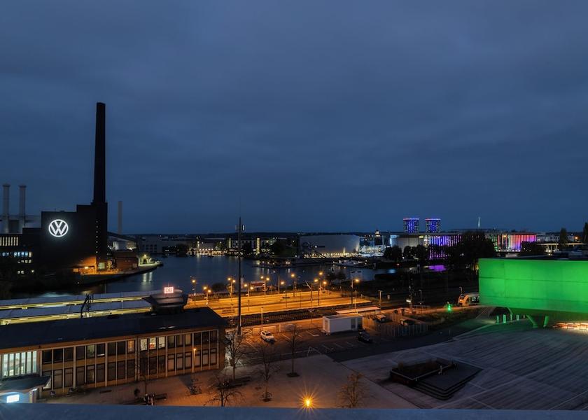 Lower Saxony Wolfsburg Front of property - evening/night