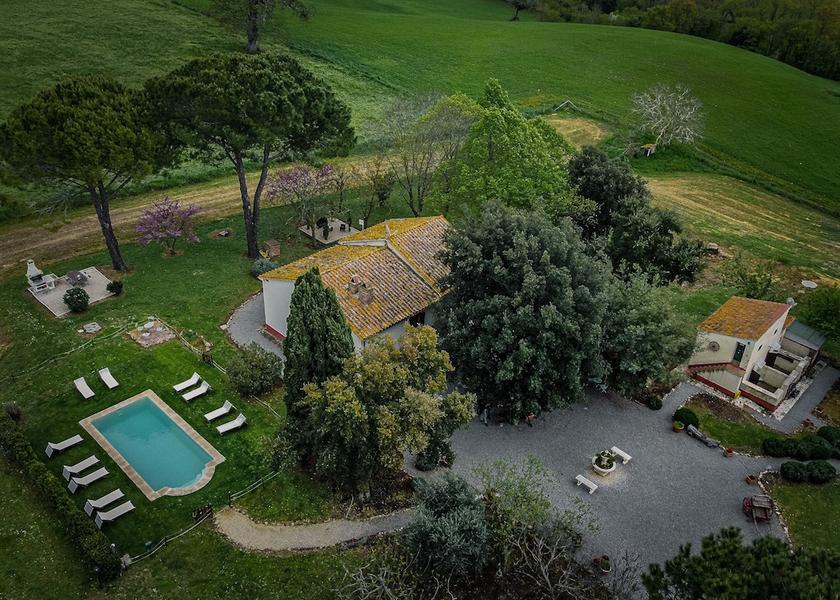 Tuscany Manciano Aerial View