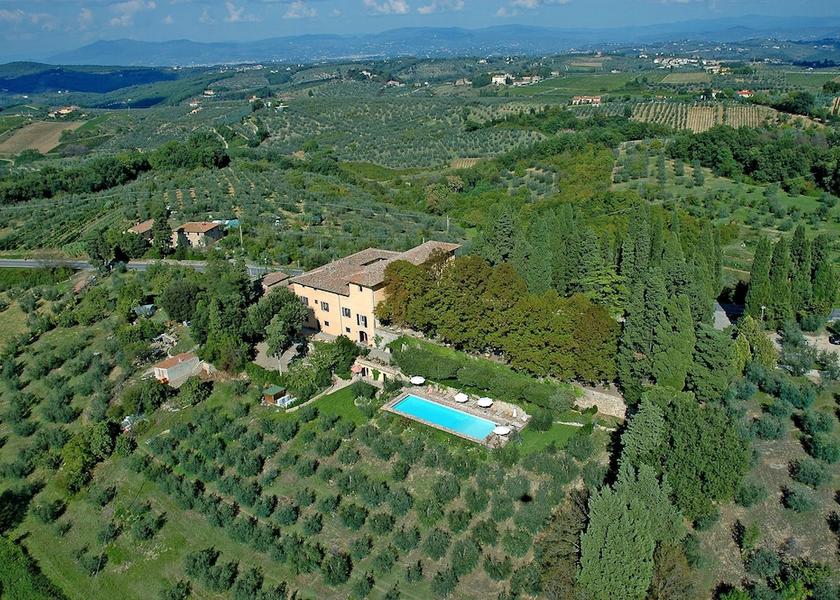 Tuscany San Casciano in Val di Pesa Aerial view