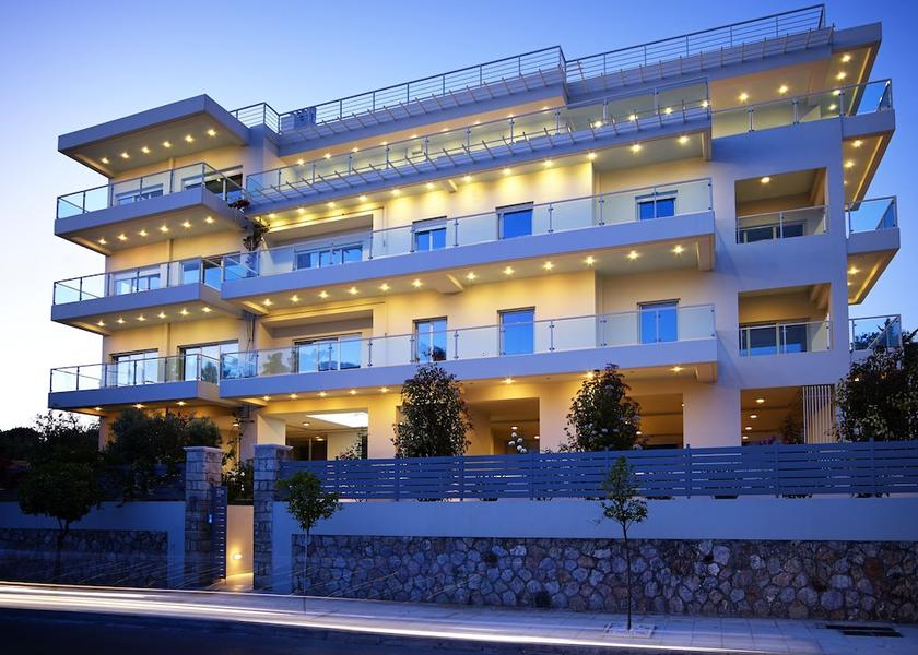Attica Alimos Front of property - evening/night
