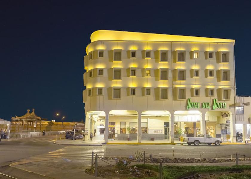Baja California Mexicali Front of property - evening/night