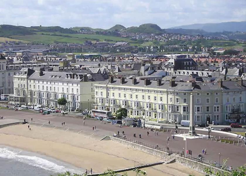 Wales Llandudno Aerial view