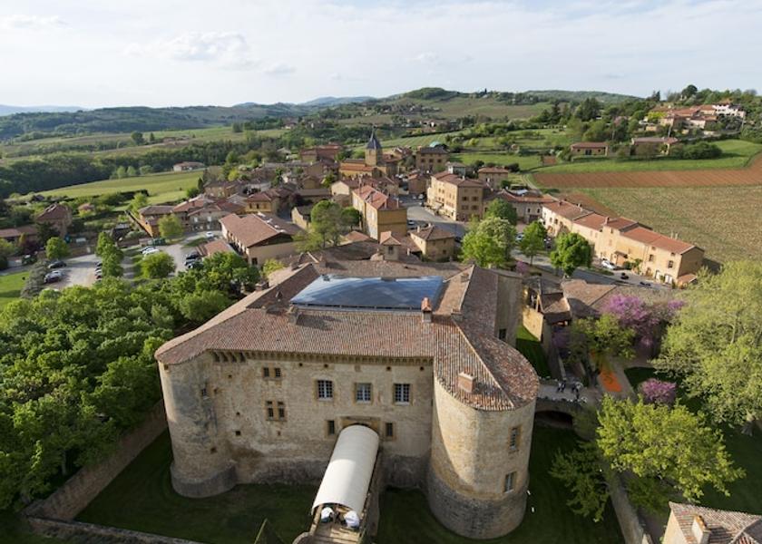 Auvergne-Rhone-Alpes Bagnols Aerial View