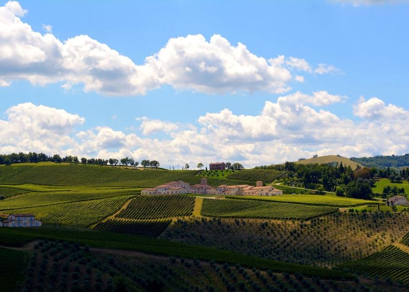 Emilia-Romagna Predappio Aerial View