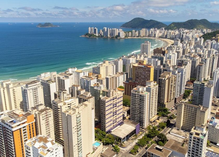 São Paulo State Guarujá View from Property