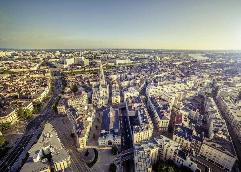 Pays de la Loire Nantes Aerial View