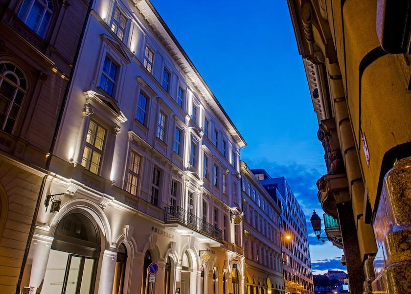  Budapest Front of property - evening/night