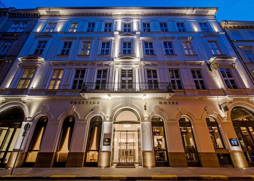  Budapest Front of property - evening/night