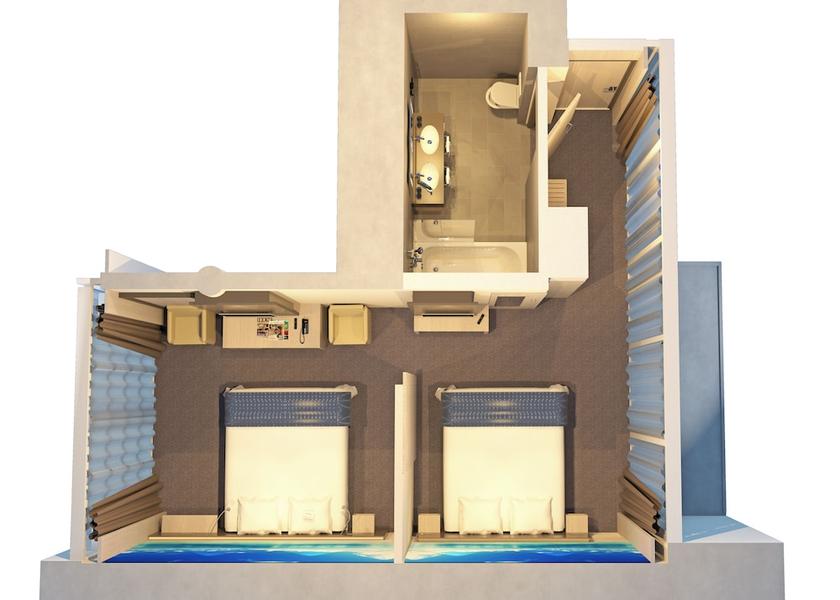 South Holland The Hague Room layout blue print