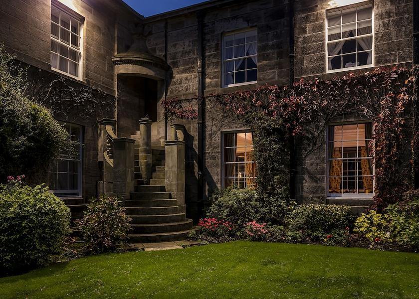 England Chathill Front of property - evening/night