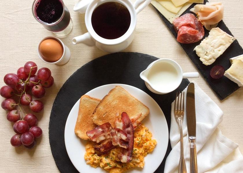 Lombardy Gorgonzola Breakfast meal