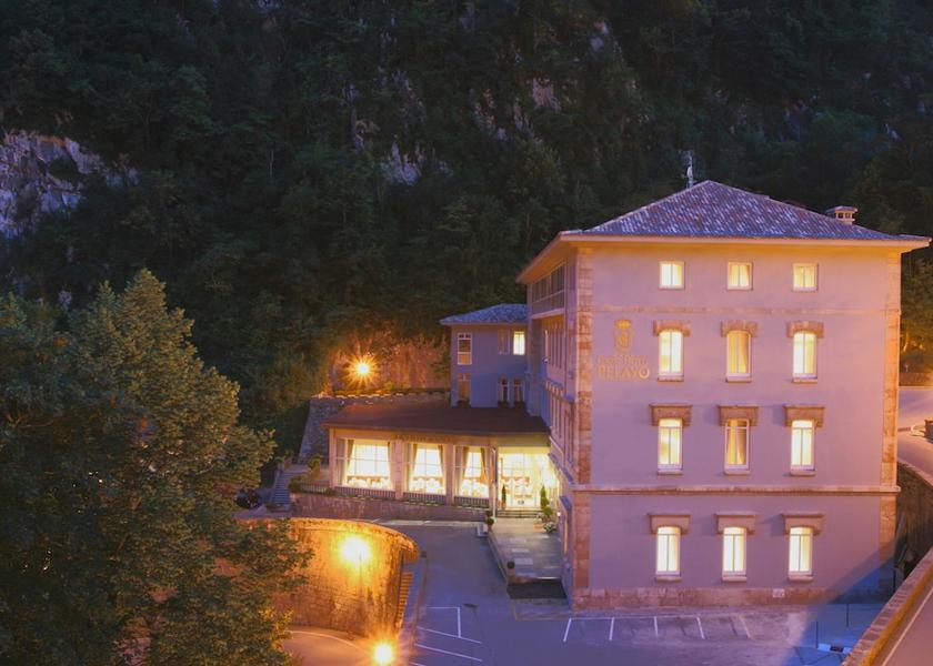 Asturias Cangas de Onis Front of property - evening/night