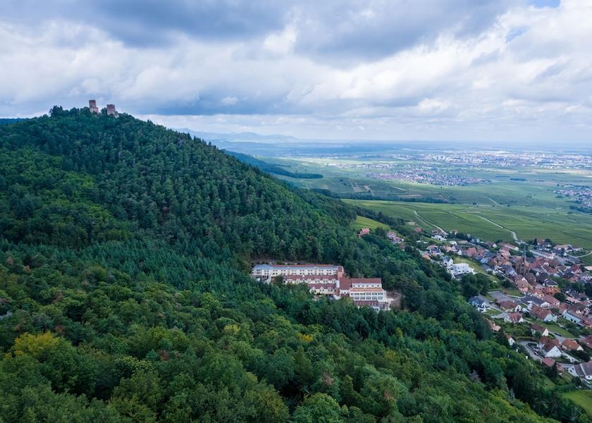 Grand Est Husseren-les-Chateaux Aerial view