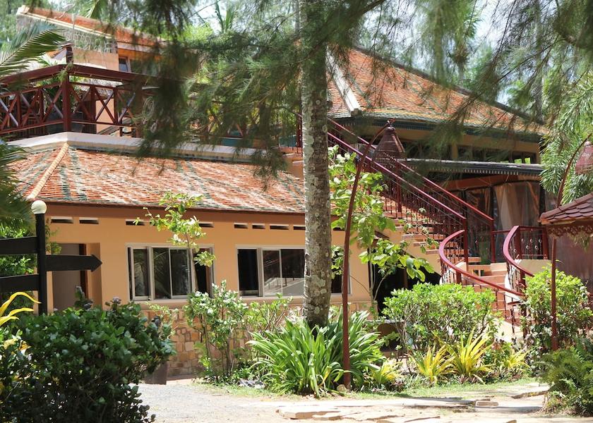 Outdoor wedding area