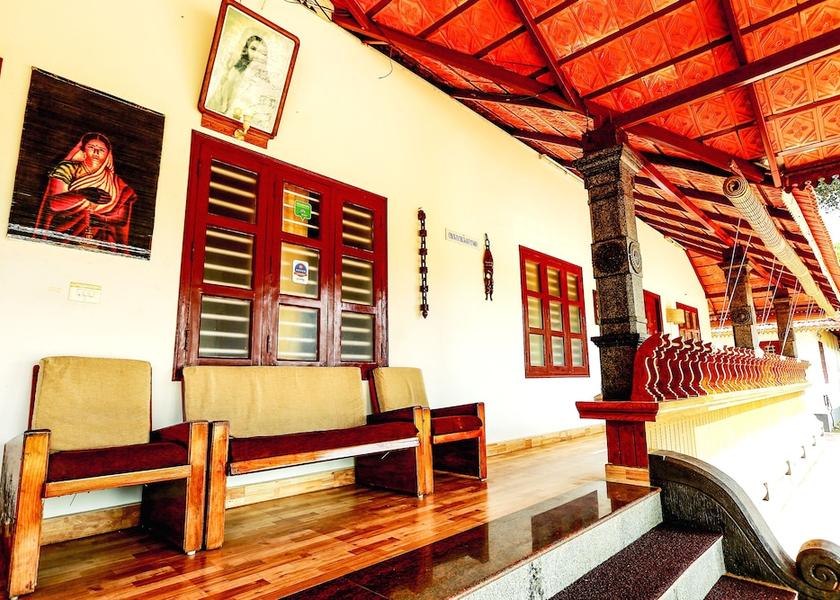 Kerala Alleppey Lobby sitting area