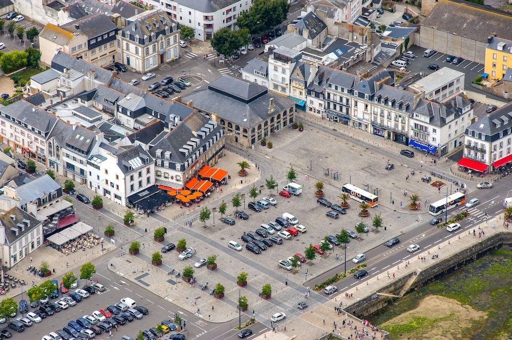 Brittany Concarneau Aerial View