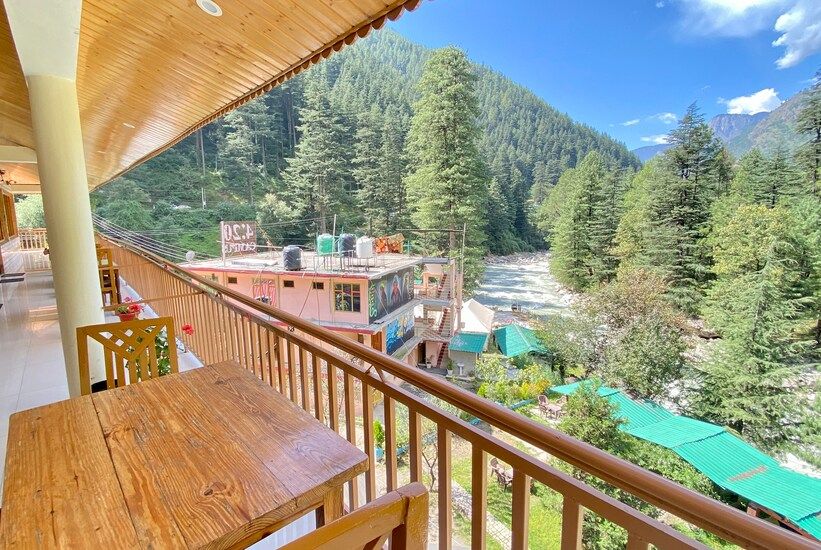 Himachal Pradesh Kasol Hotel View