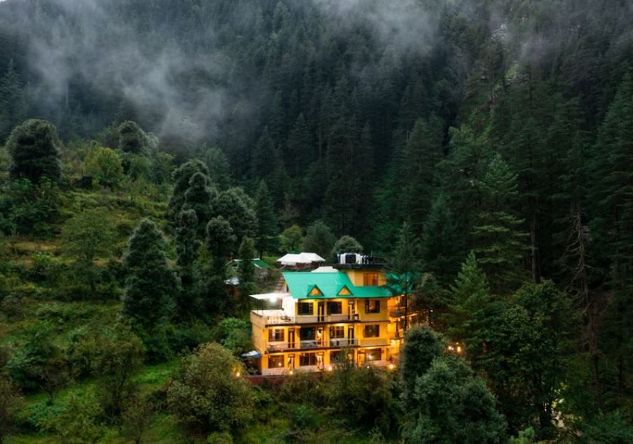 Himachal Pradesh Kasol Hotel View