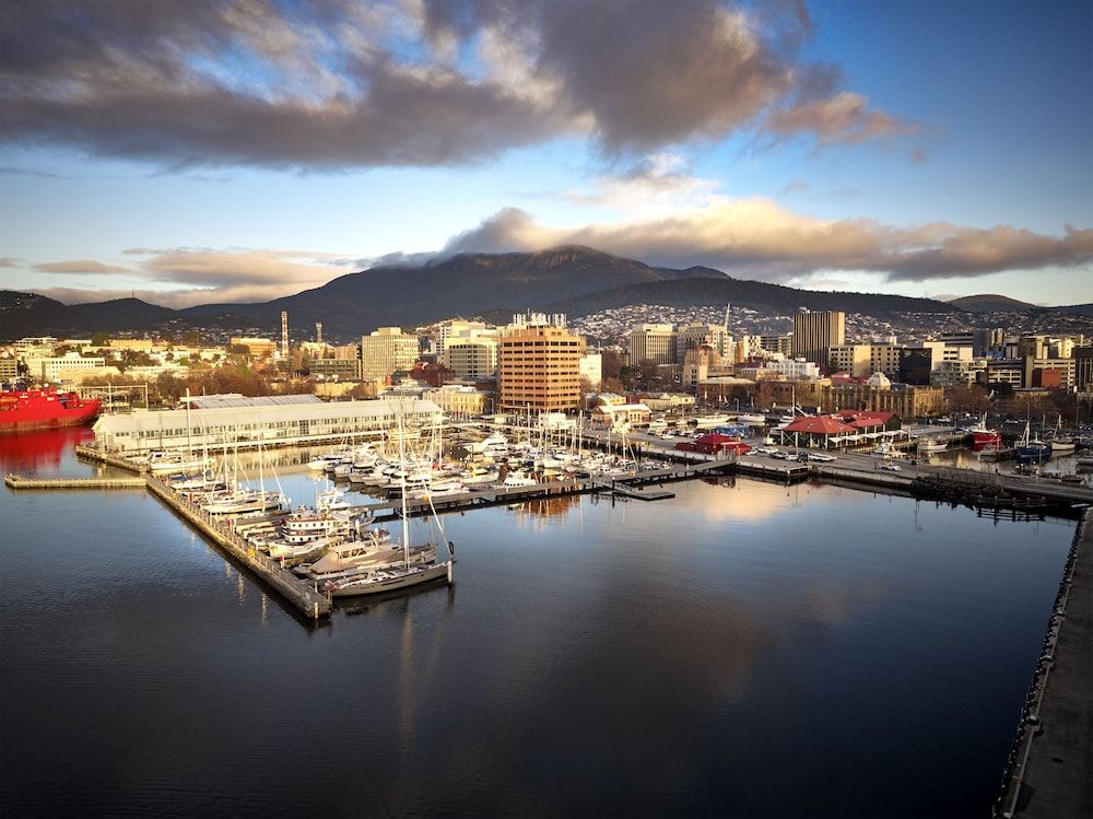 Tasmania Hobart Aerial View