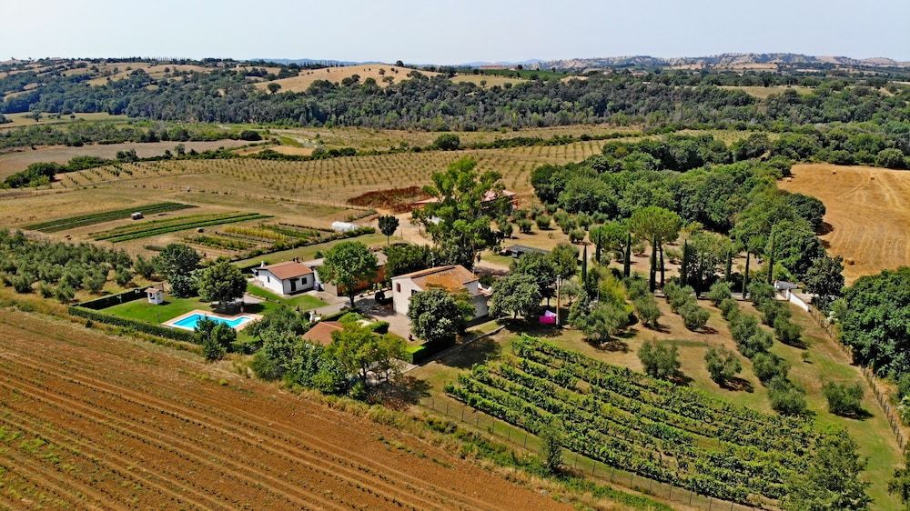 Tuscany Campagnatico Aerial View