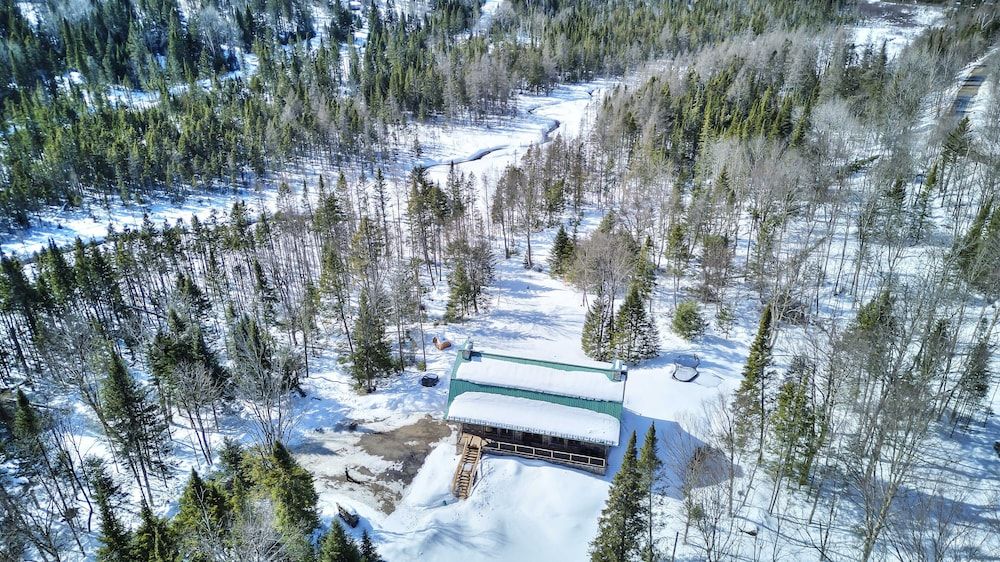 Quebec Lac-Superieur Aerial View