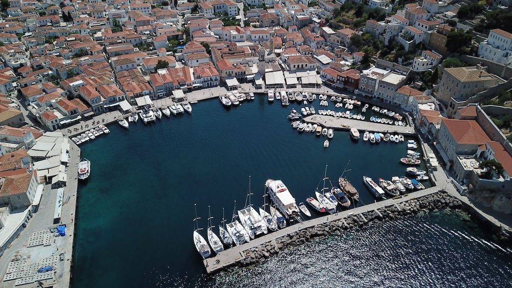 Attica Hydra Aerial View