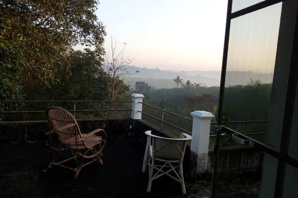 Kerala Kottayam terrace seating area