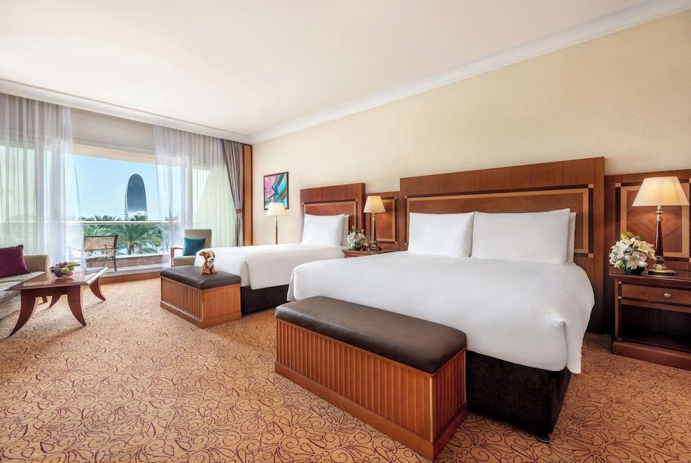 Family Gulf View Room Twin - Free daily shuttle bus to Yas attractions, Yas Mall and Grand Mosque
