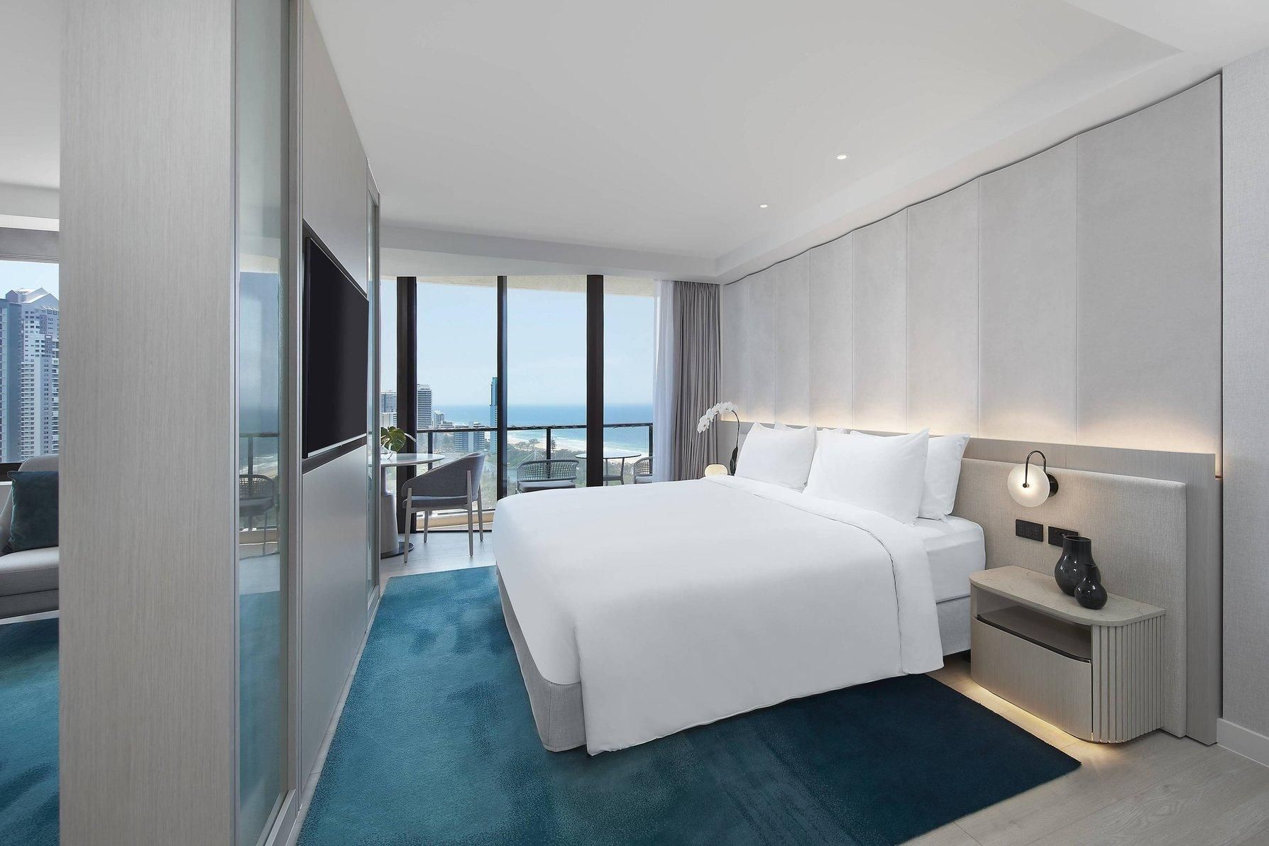 junior suite, 1 king, ocean view, corner room, balcony