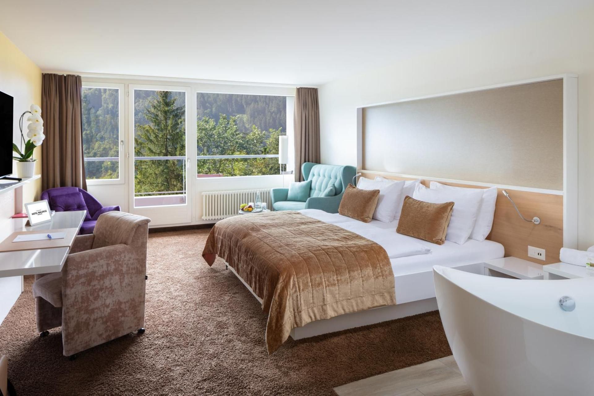 Deluxe Double Room with Balcony and Mountain View