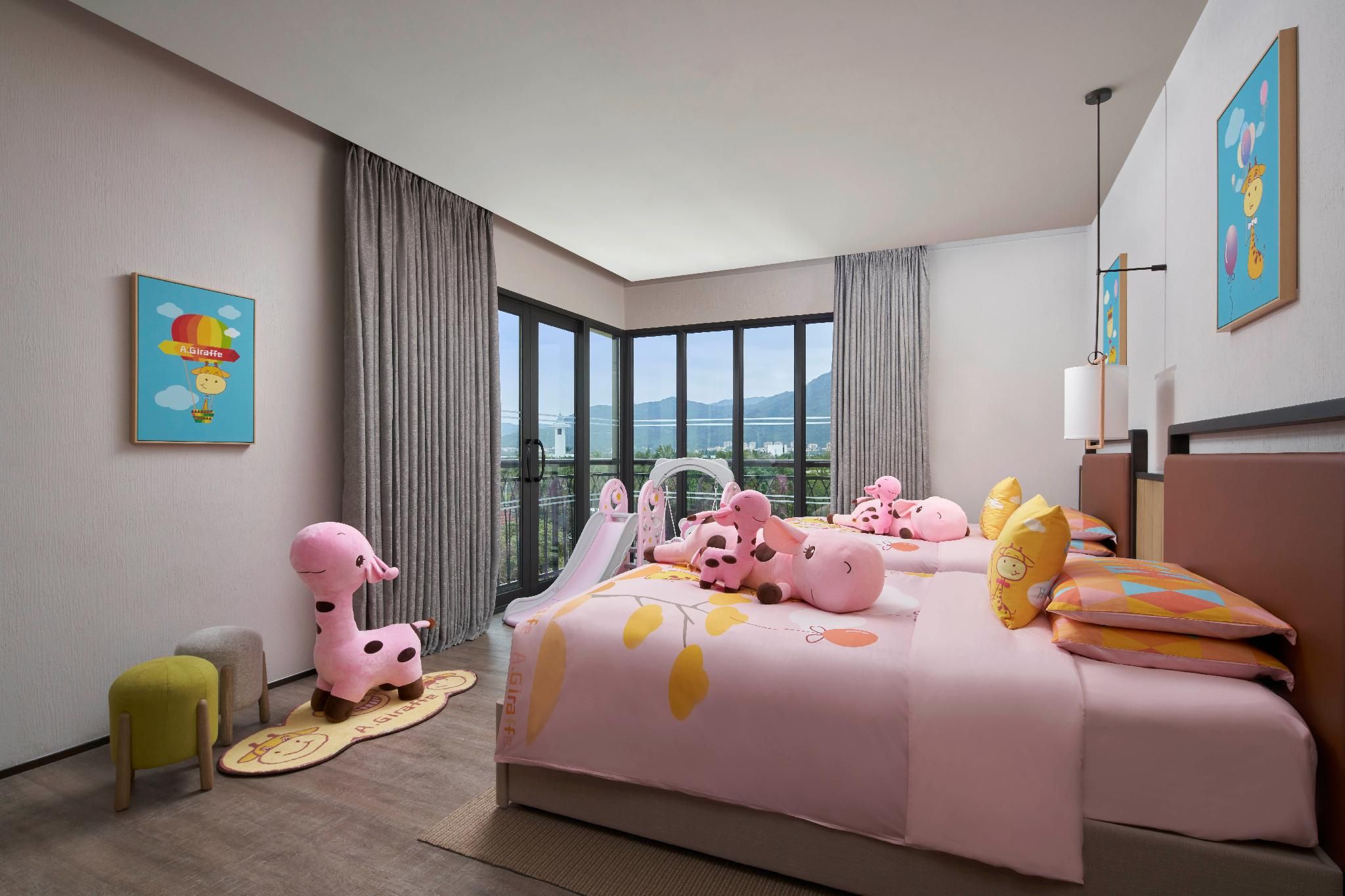 family connecting room, larger guest room, bedroom 1: 1 king, bedroom 2: 1 king, balcony